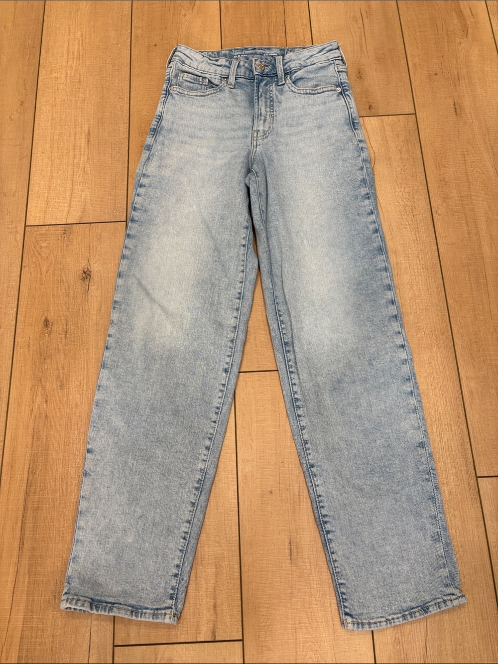 Old Navy Light Blue High Rise Straight Jeans